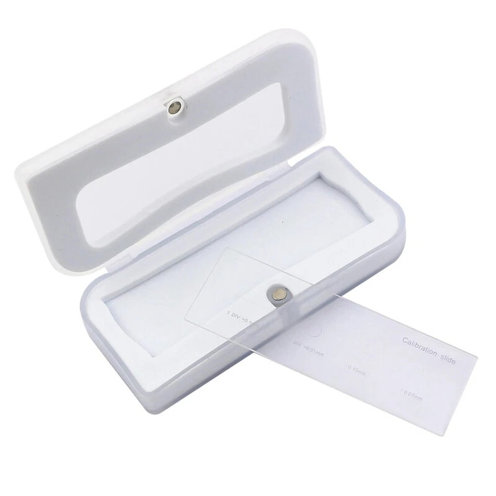 0.01mm Microscope Stage Calibration Micrometer Slide USB Camera with 4 Scales