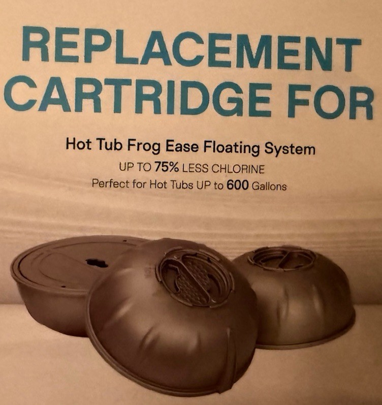 Replacement Cartridge For Hot Tub Frog Ease Floating System 3-Pack