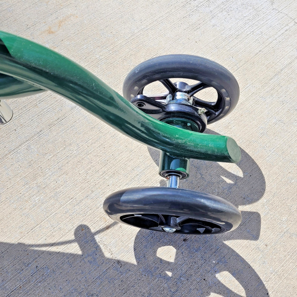 KneeRover Steerable Knee Scooter Green Adjustable Foldable