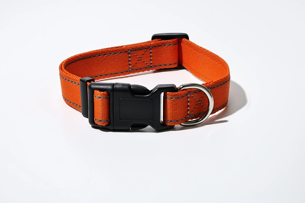 Reflective Nylon Dog Collar Adjustable Pet Collar Quick Release
