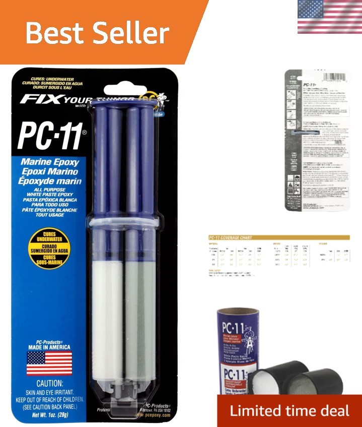 PC-11 Marine Grade Epoxy Paste 1oz - Waterproof Adhesive for Complex Repairs