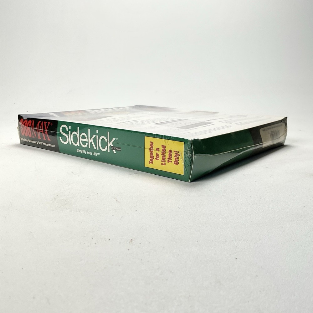 386MAX Version 7 & Sidekick Microsoft Windows Compatible Factory Sealed