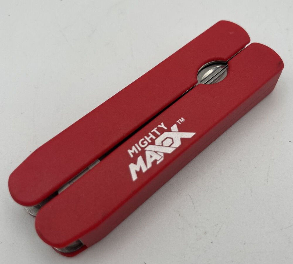 Mighty Maxx Pliers Multi Function Pocket Knife Tool -Red-