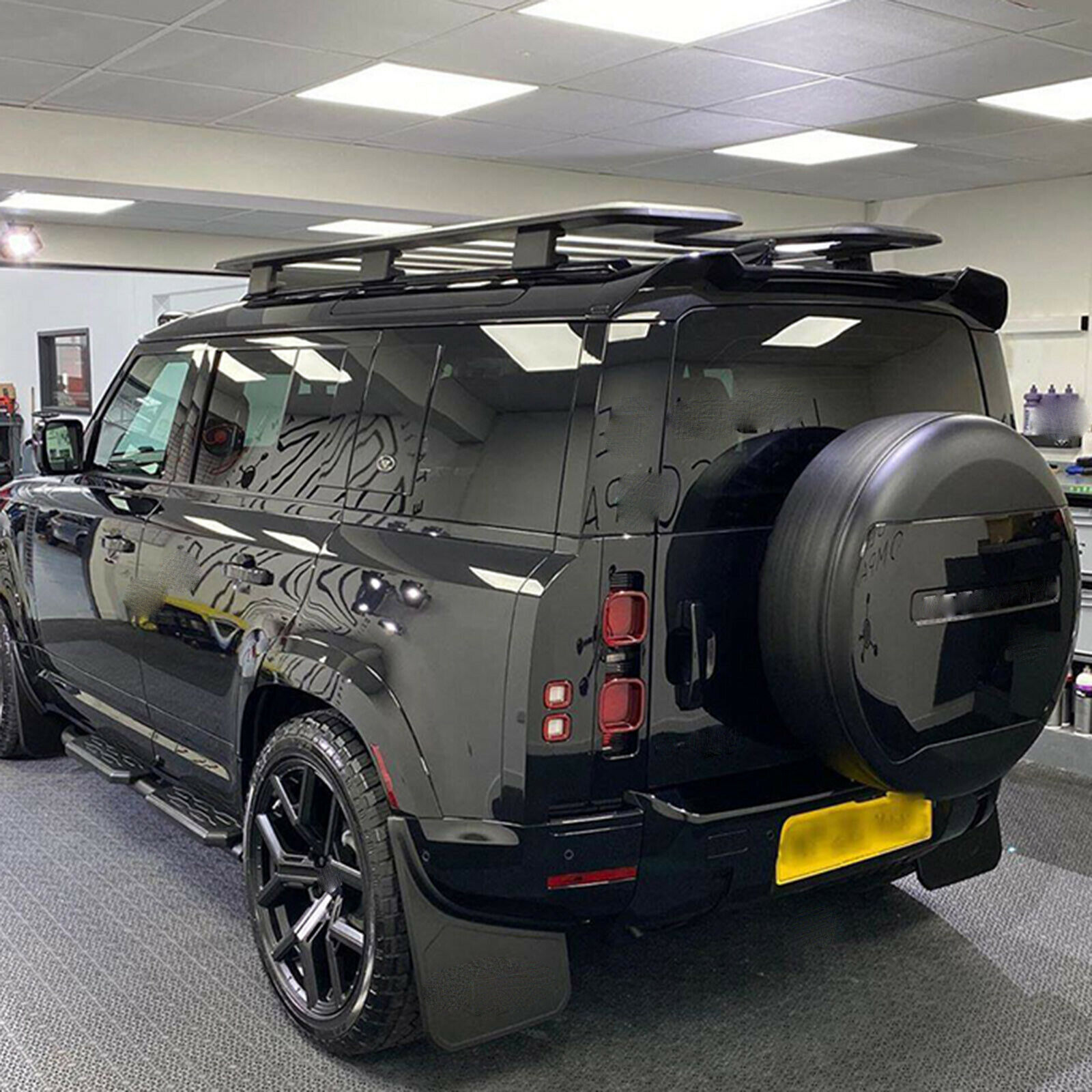 ABS Black Spare Tyre Tire Cover Fit For 2020-2024 Land Rover Defender 90 110 130