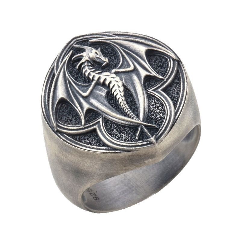 Handcrafted Zodiac Dragon Ring Adjustable Open Ring Accessory