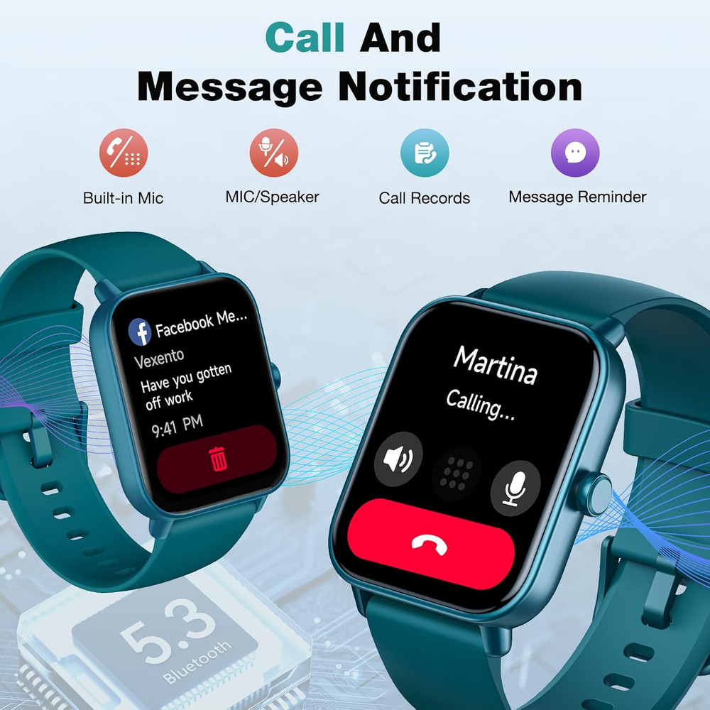 Smartwatches (Pink with Green)