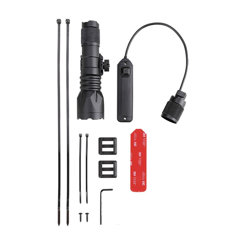 1000LM Tactical Hanging LED Quickly Dismantle Mouse Tail Rotating Focus