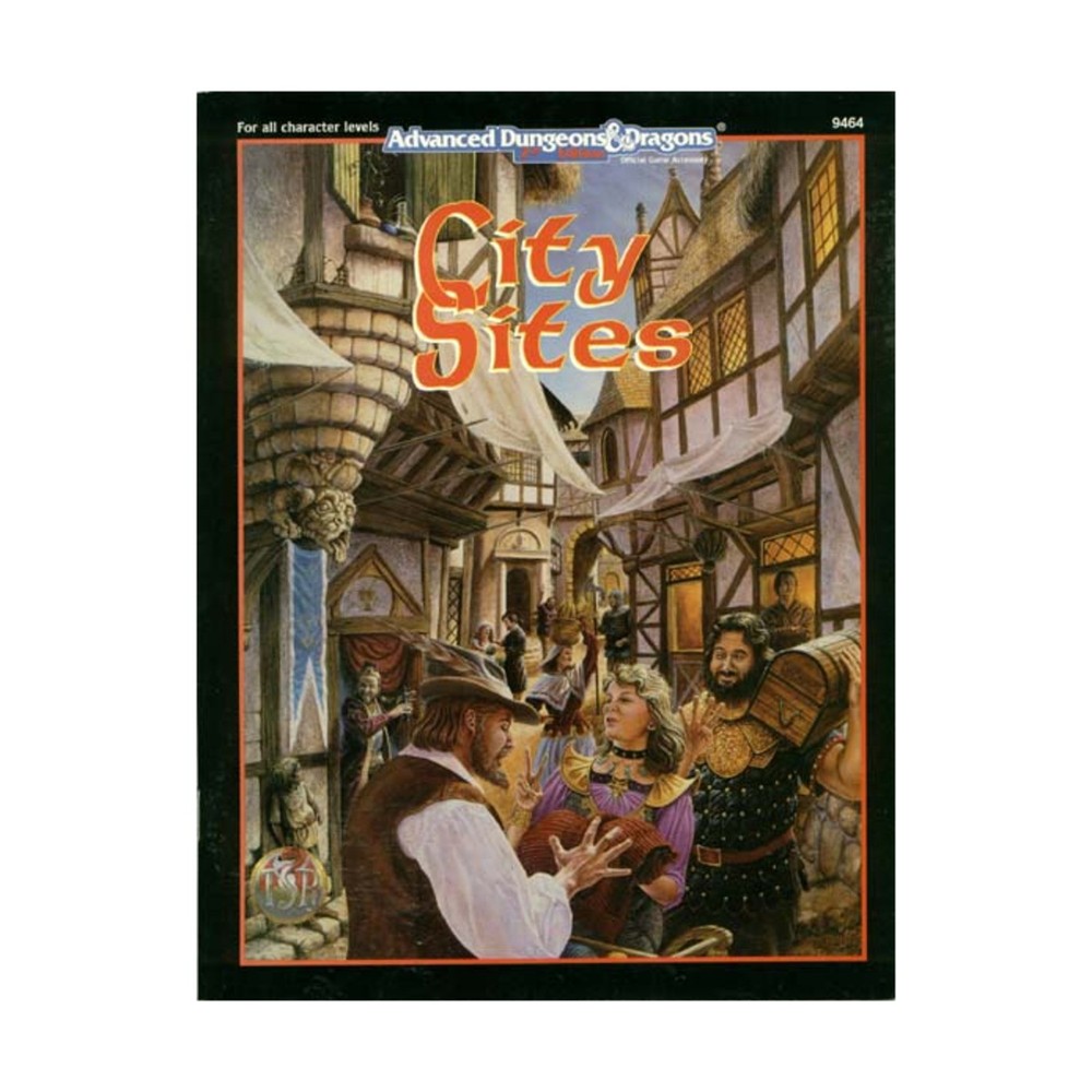 TSR AD&D 2nd Ed City Sites VG