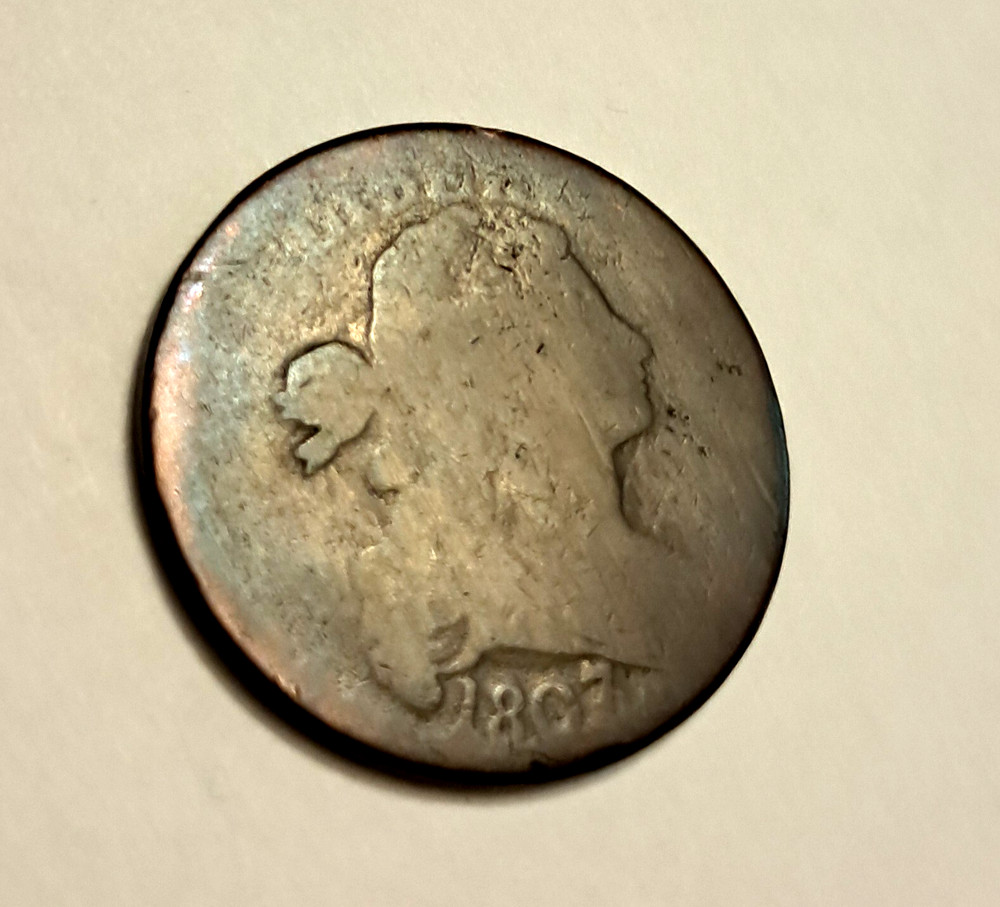 1807 Draped Bust large cent large date