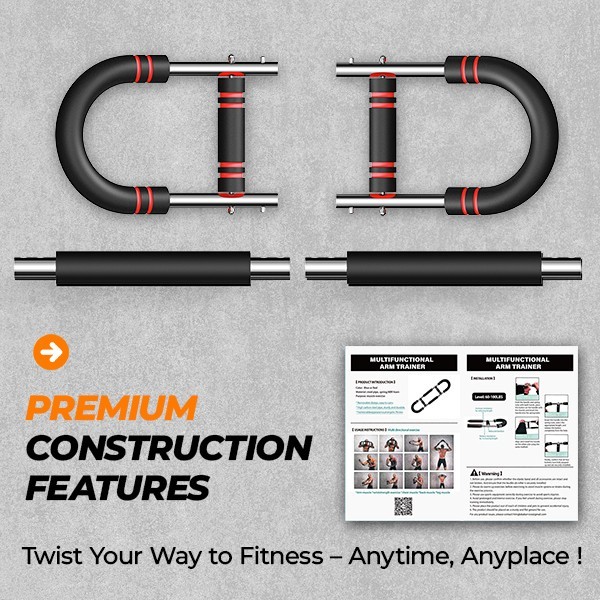HTM Twister Arm Trainer, Adjustable Twister Arm Chest Exerciser Strength Trainer