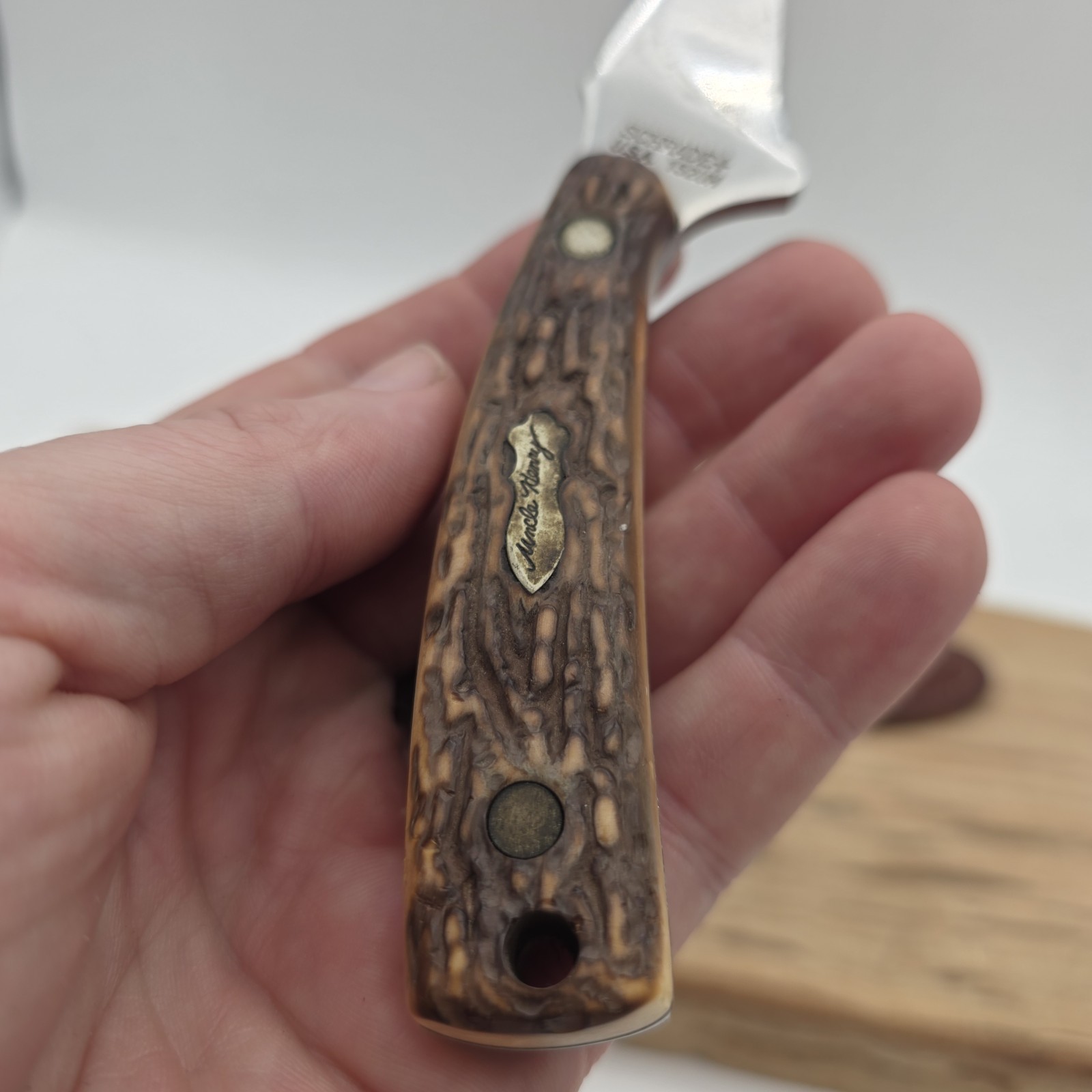 vintage Schrade 152UH Uncle Henry USA fixed blade knife & sheath