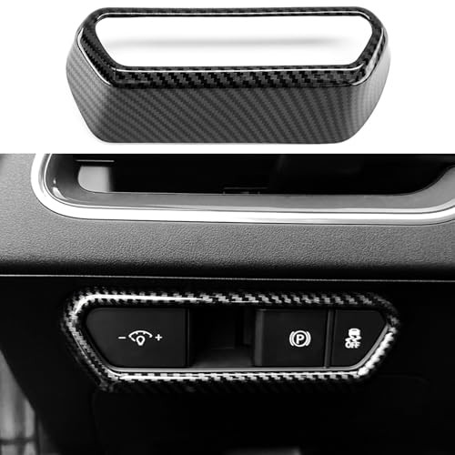 Headlight Control Panel Cover Compatible with Kia K4 2025 Carbon Fiber Pattern