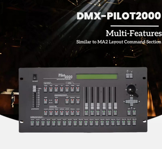 High Quality Pilot2000 DMX Controller Stage Effect Lighting Consoles DMX Console