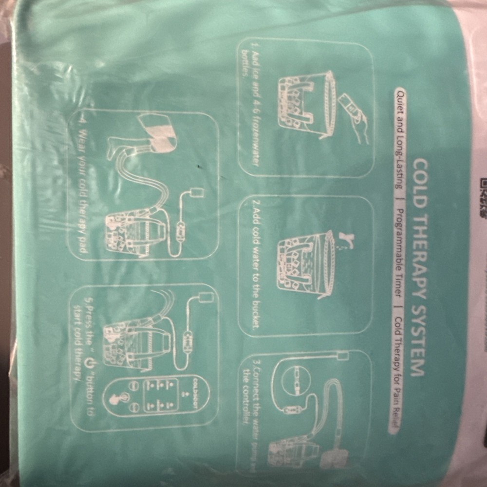 Cold Therapy Machine w/Timer, Compact and Portable Ice Machine for Knee After Su