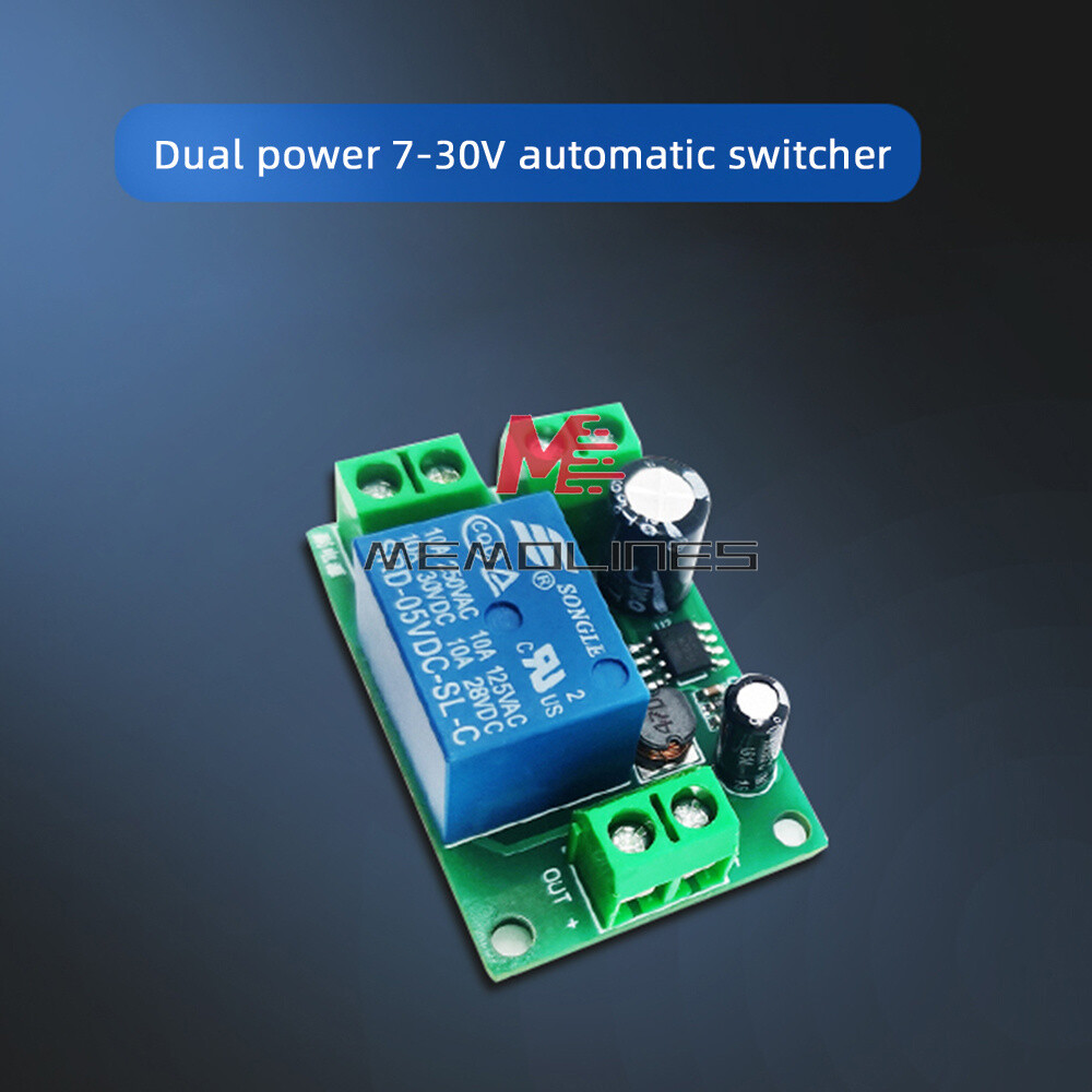 Dual power supply 7-30V automatic switcher automatic conversion switch module