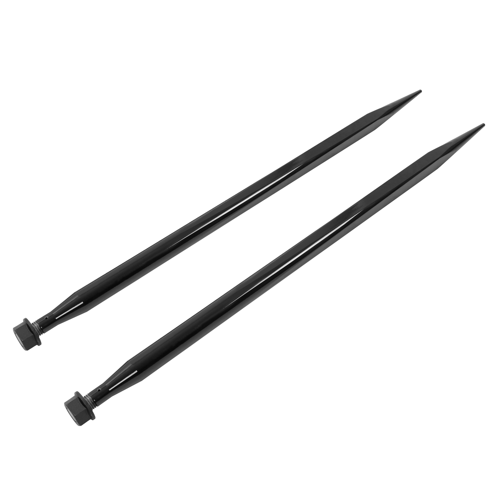 2PCS 49" Square Hay Spike Bale Spear Quick Attach Fork For Tractor Loader Bobcat