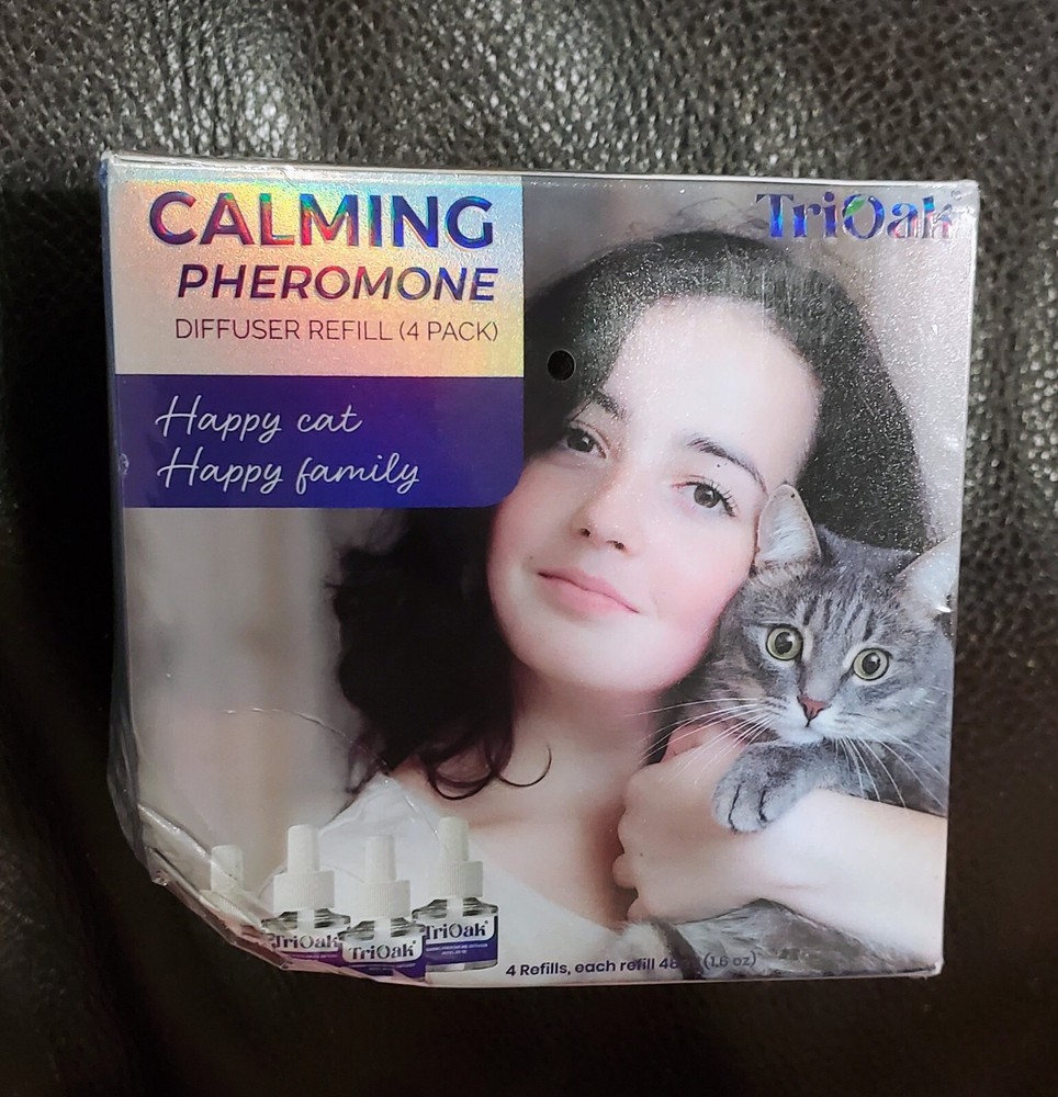 TriOak Cat Calming Diffuser, Anxiety Relief, Pheromone Diffuser Damaged Box