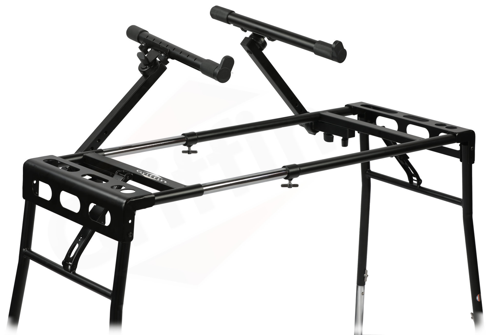 Keyboard Stand DJ Workstation Table Top Piano Holder 2-Tier Double Studio Mount