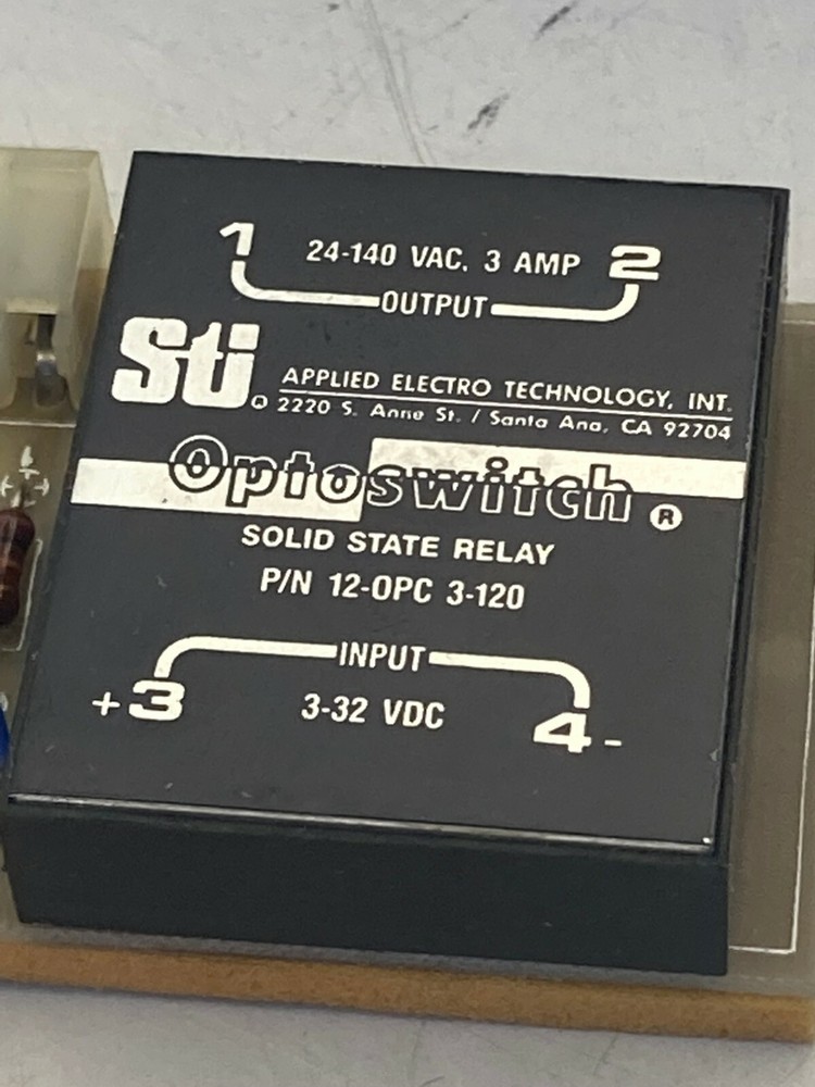 STI 41648 OS-2 SOLID STATE RELAY OPTOISOLATED 3A 125 VAC NIB