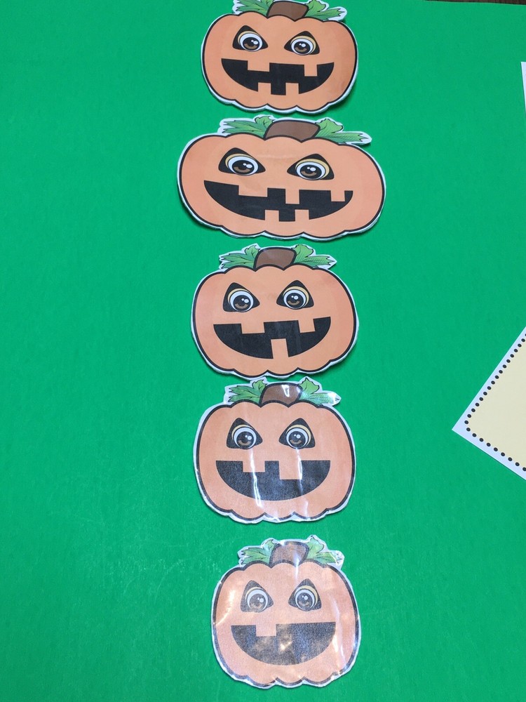 Five Little Pumpkins Flannel Board Set - Laminated Activity Set - Teaching