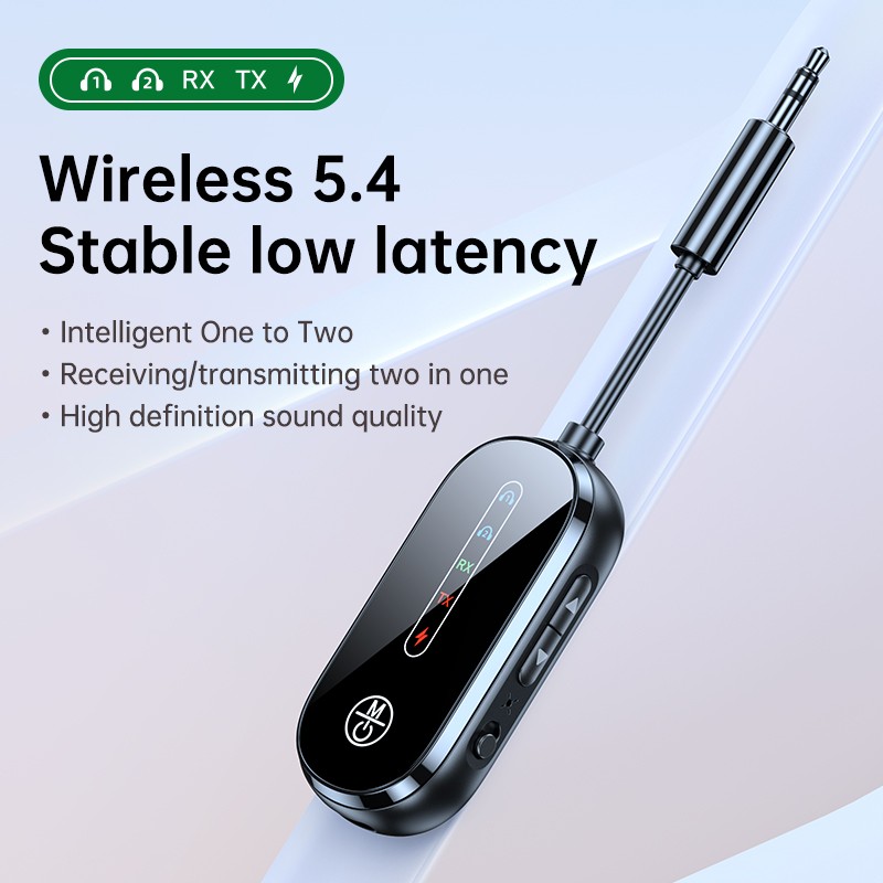 Bluetooth-Compatible 5.4 Audio Adapter Bluetooth-Compatible Receive Send 2-in-1