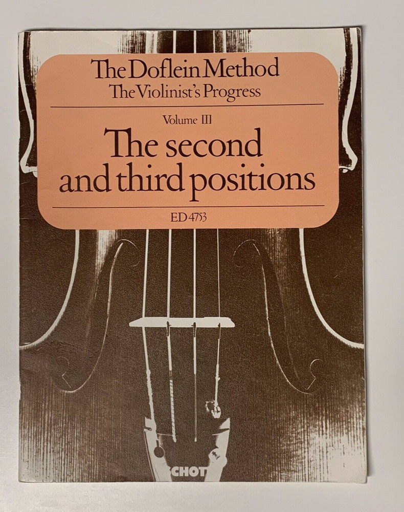 The Doflein Method Volume 3 - The Second & Third Positions ED4753 Used