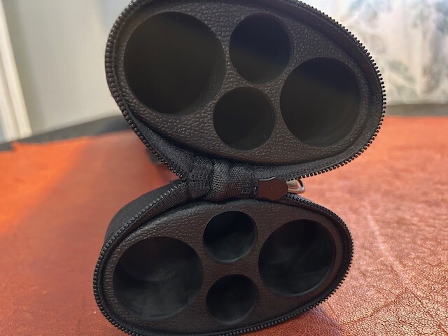TNT Hard 2x2 Pool Cue Case. Black/Red