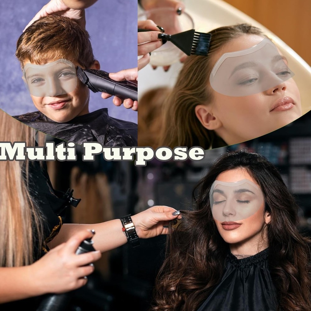 100 Pcs Shower Face Eye Shield After Surgery，Disposable Clear Plastic