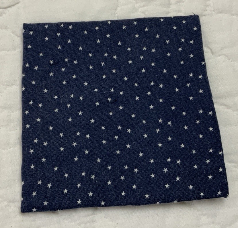 Antique Patchwork Quilt Table Topper, Rectangles, Early Calicos, Small
