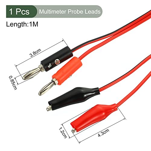 Test Leads, Multimeter Banana Plug to Alligator Clip Test Cable | Testing
