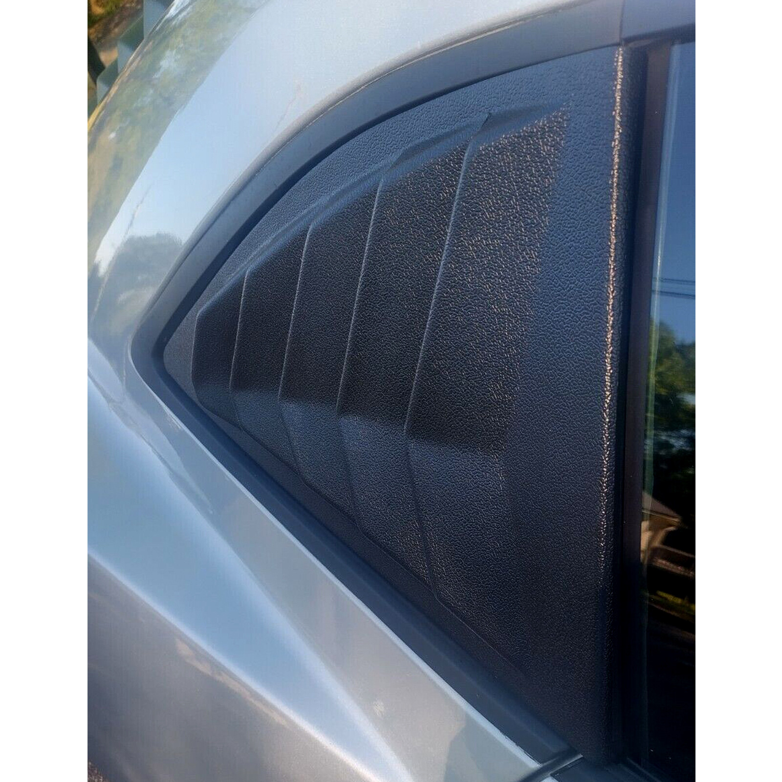 HECASA Rear&Side Window Louvers Cover For 10-15 2011 2012 2013 2014 Chevy Camaro