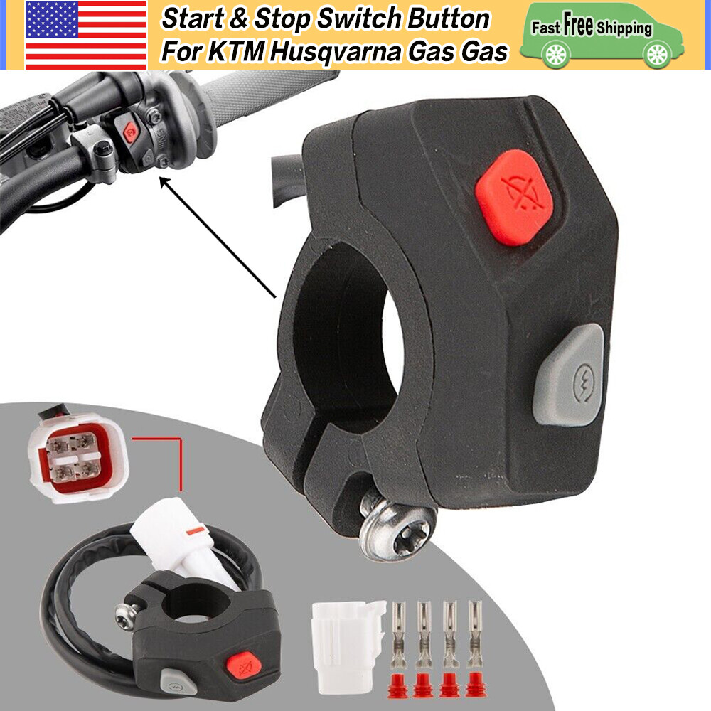 Engine Kill Start Stop Switch Button For KTM Husqvarna Gas Gas 2023 2024 Motors