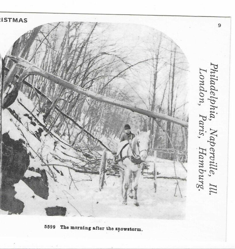 The Morning After The Snowstorm, 1978 Reproduction Stereoview
