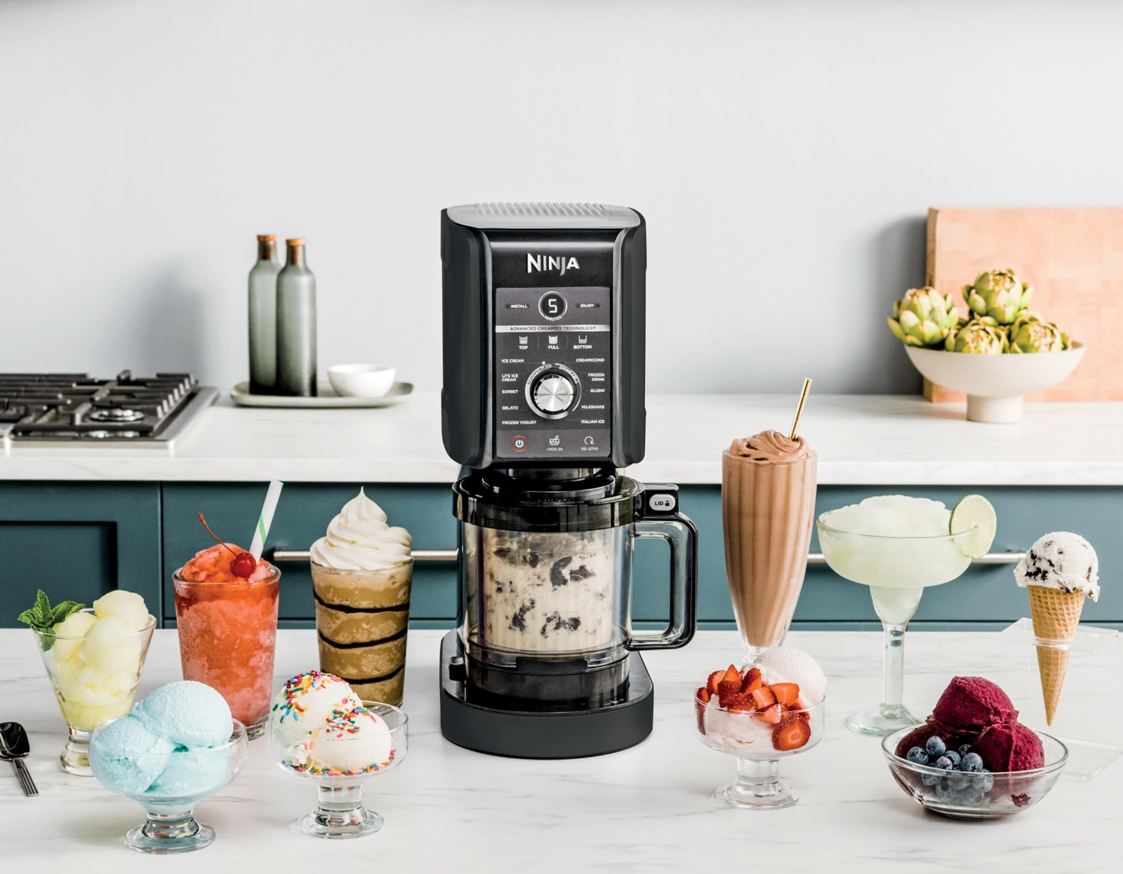 Ninja Creami Deluxe 11-in-1 Ice Cream and Frozen Drink Maker - BLACK/GRAY