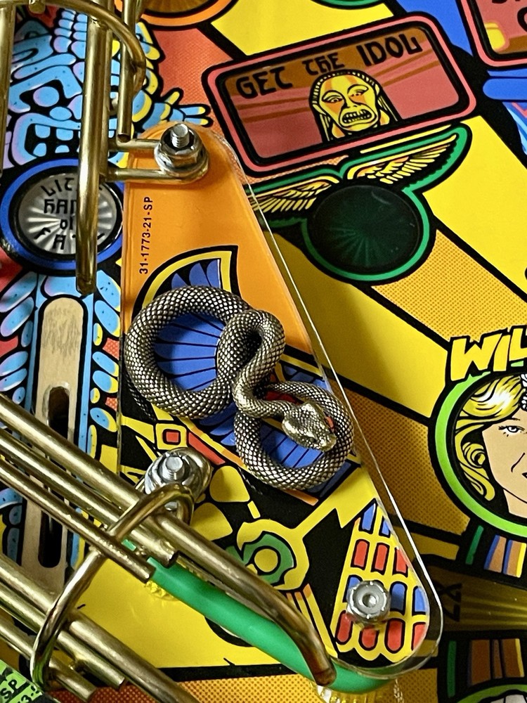Indiana Jones Pinball Machine Snake Mod (SOLID BRASS!!)