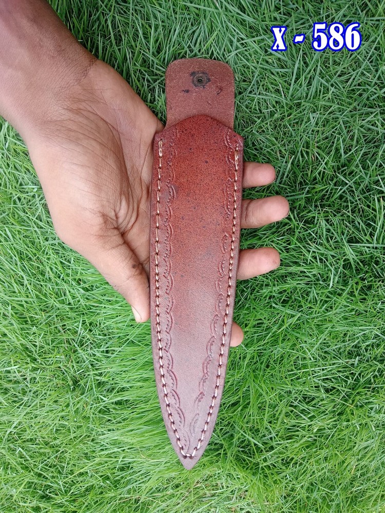 Handmade Dagger DoubleEdge Fixed blade Leather Sheath / Holster  vertical Knife