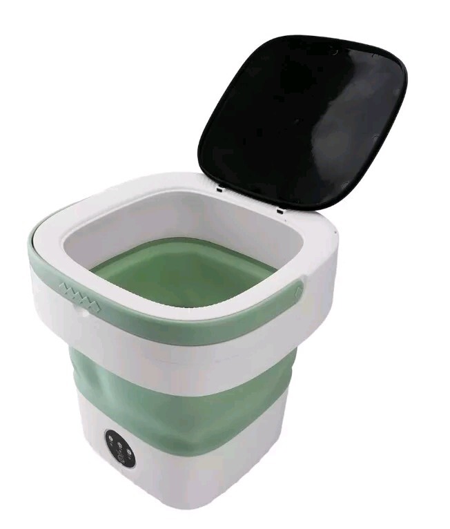 12L Portable Multifunction Foldable Mini Washing Machine, Green