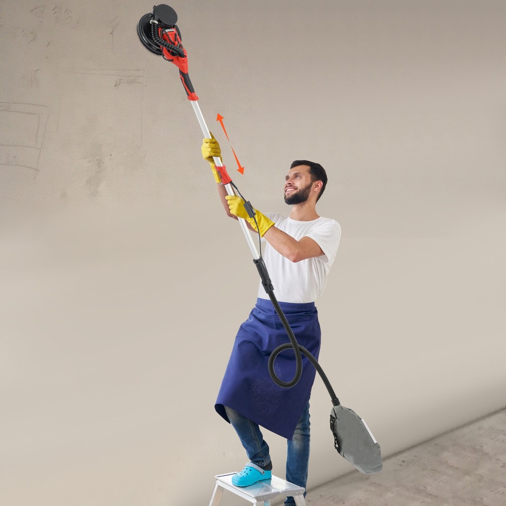 Electric Ceiling Wall Sander Variable Speed Drywall Sanding Machine 800-1800RPM