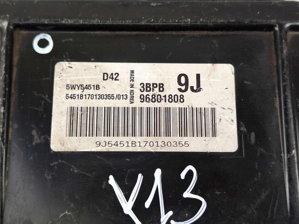 Daewoo Matiz 2004 Engine Control Unit Module 96801808 kW BVV1844