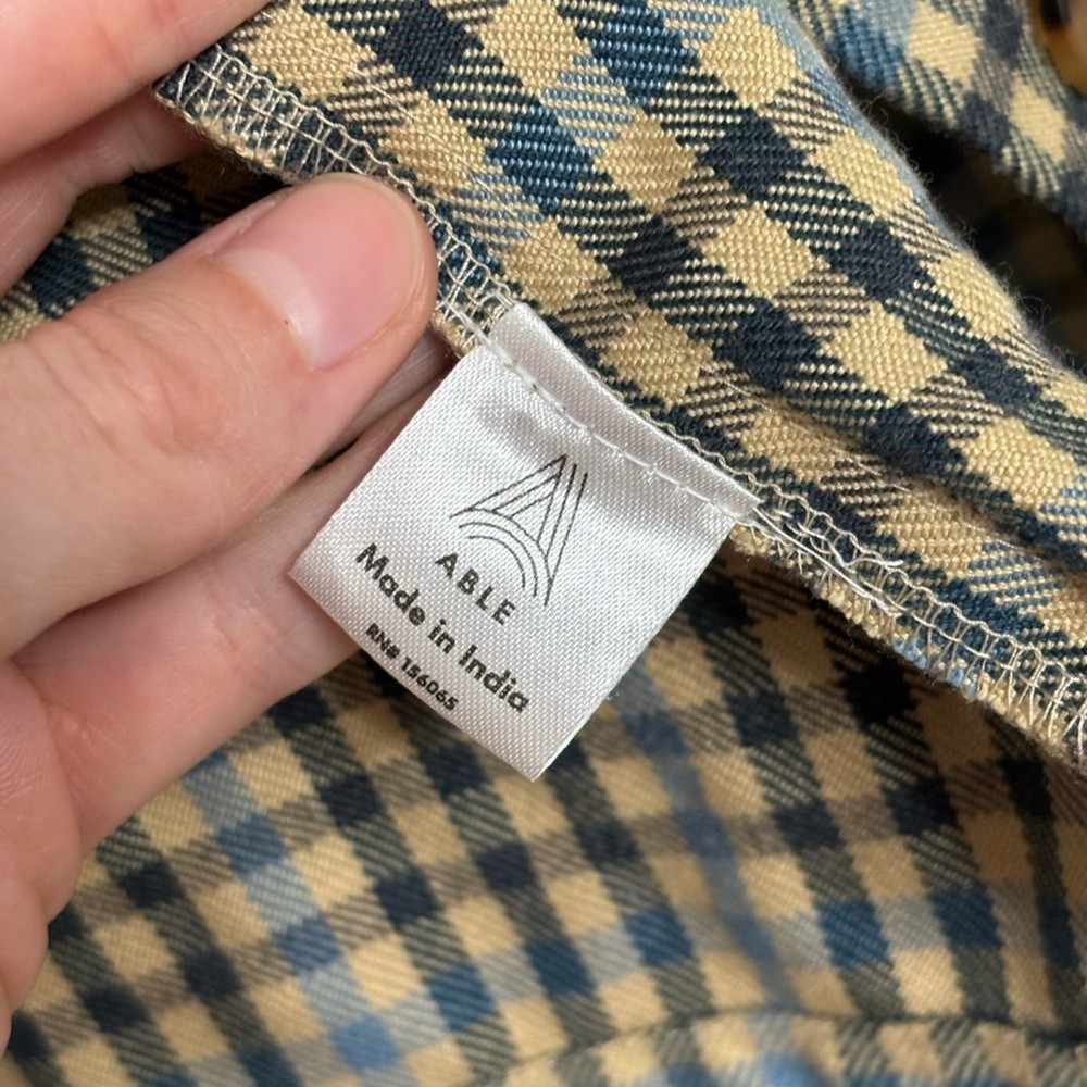Able Gianna Plaid Shirt Jacket - Size M