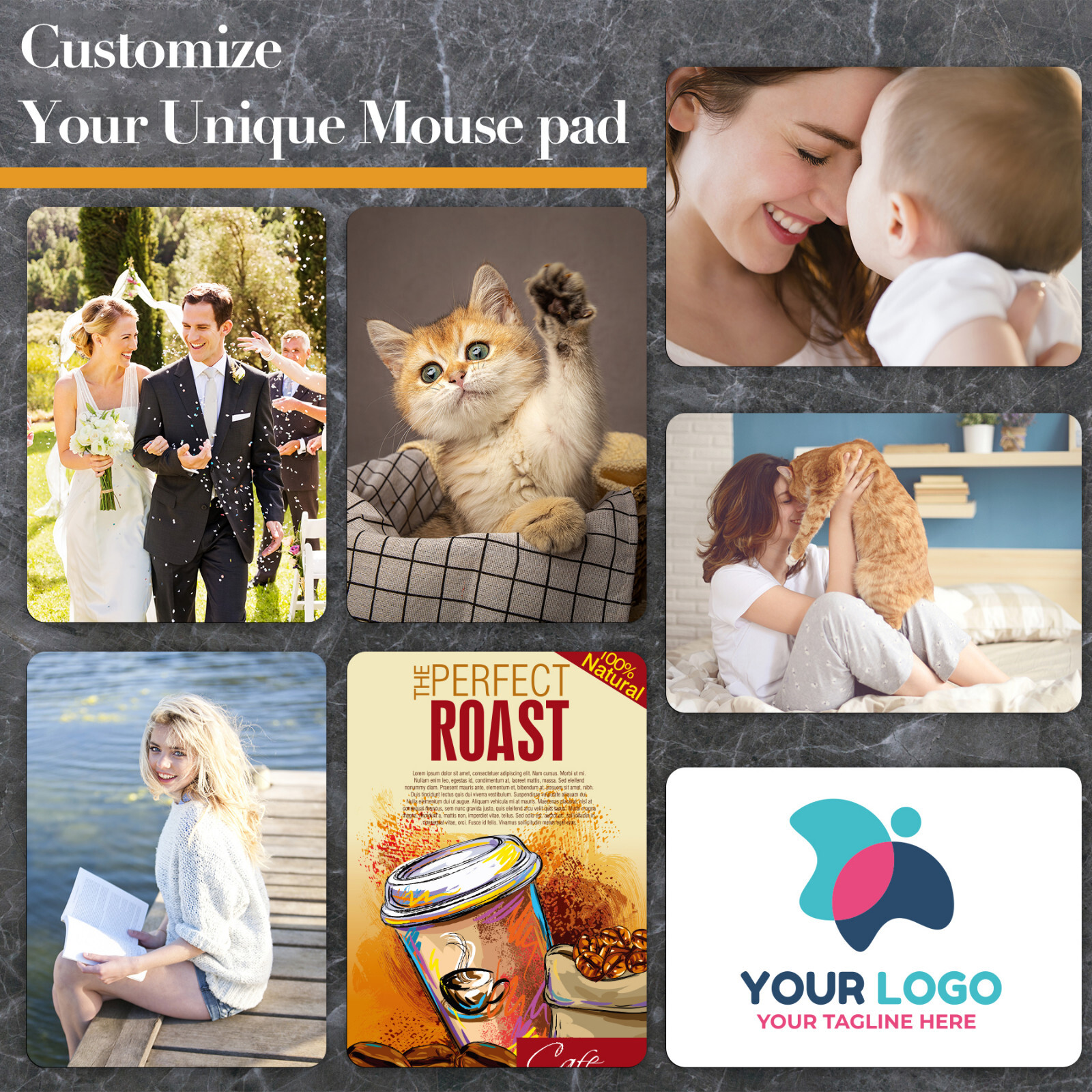 110 Pcs Bulk A-SUB Subimation Mouse Pads 9.4"x7.9"x0.12" Thick White Gaming Pads