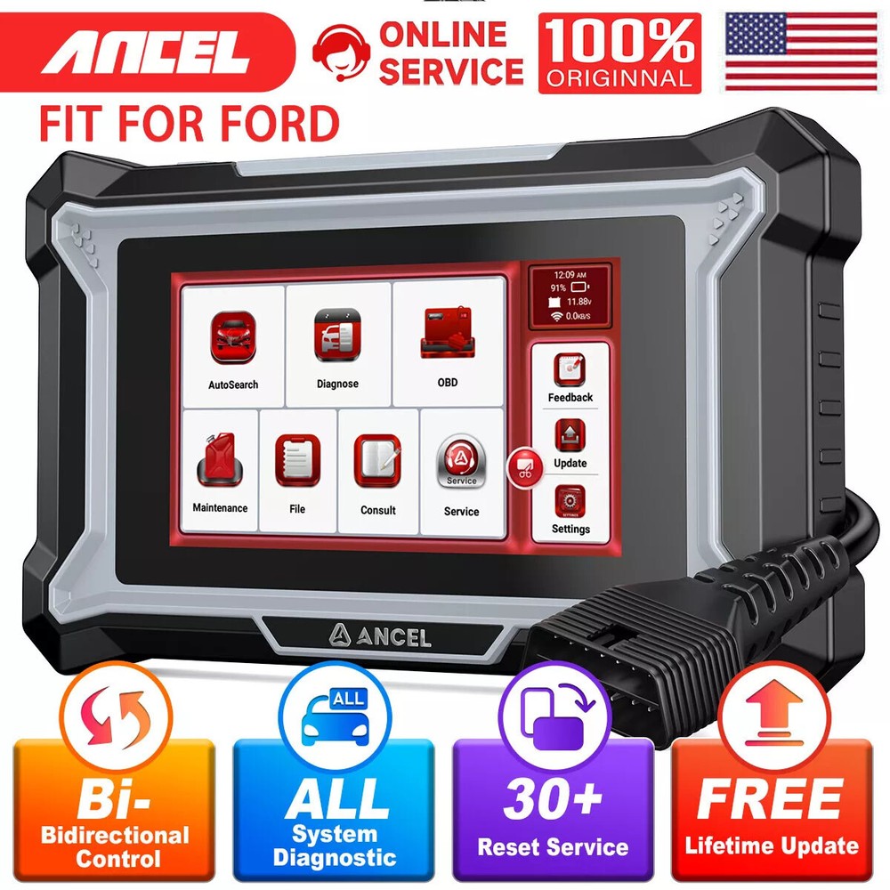 Fits for Ford Lincoln Mercury Bidirectional OBD2 Scanner Diagnostic ECU Coding