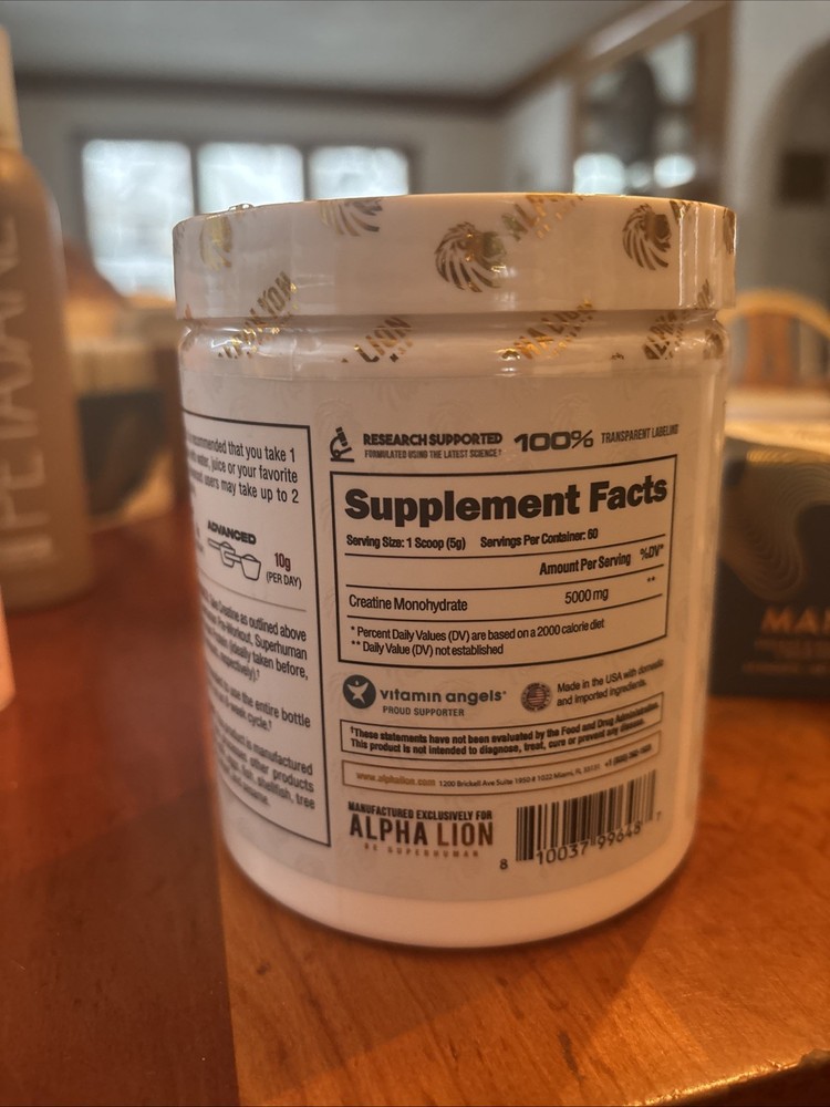 Alpha Lion Creatine Unflavored 60 Servings