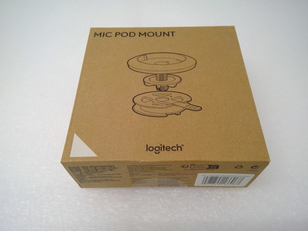 Logitech Rally Mic Microphone Pod Mount for Desktop or Ceiling (white)