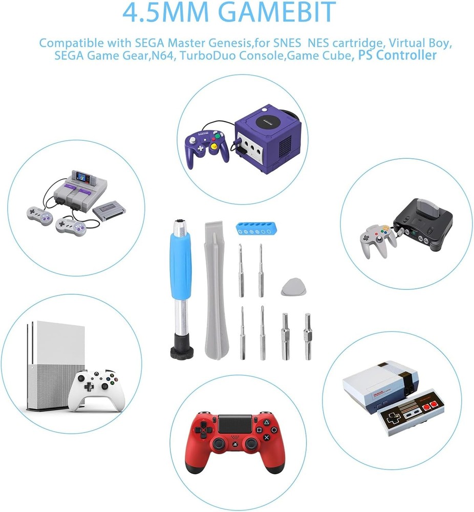 Professional Multi-Console Toolkit T6/T8 Torx + PH00 Phillips PS4/Xbox Console