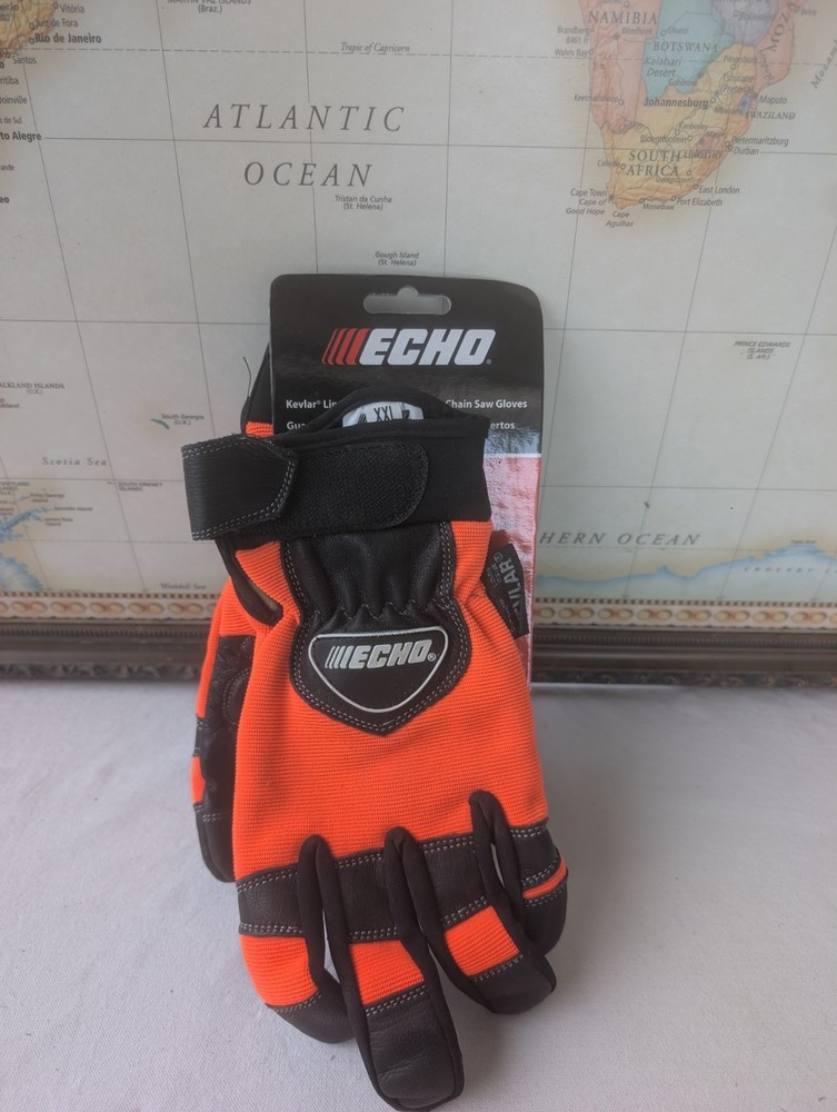 Red Echo Kevlar Lined Vibration Reducing Chainsaw Gloves