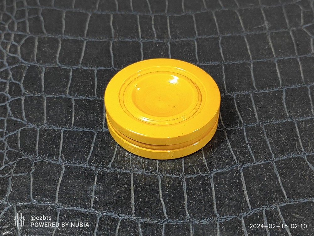 Catalin Bakelite Backgammon Chip Disc Turned Butterscotch Gold 1.72" Replacement