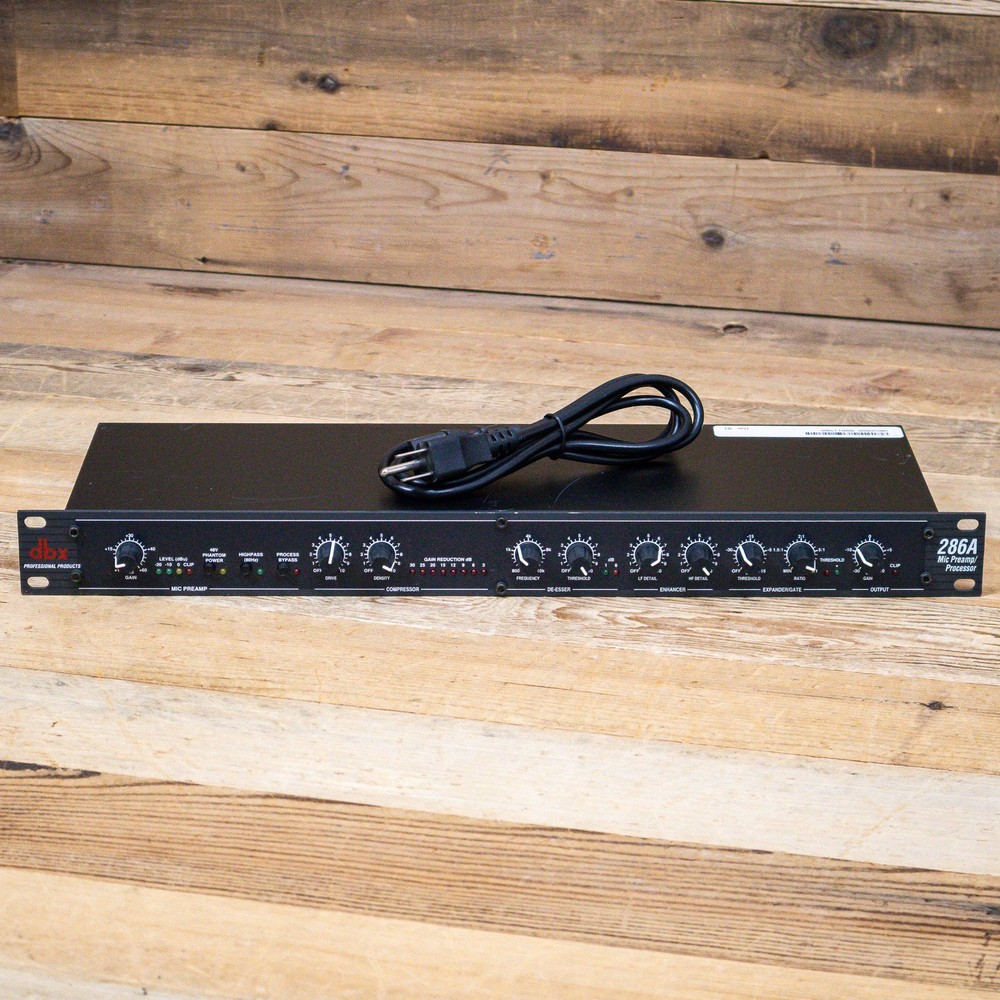 DBX 286A Mic Preamp Processor Vocal Channel Strip Compressor Enhancer U271273