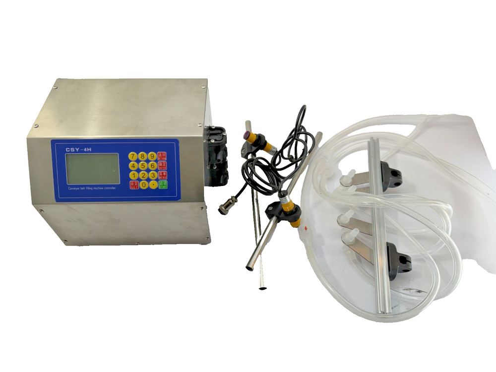 Automatic 4 Head Assembly  Line Conveyor Belt Filling Machine Controller CSY-4H