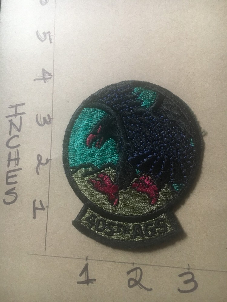USAF 405th AGS Squadron subdued patch 5/3/25